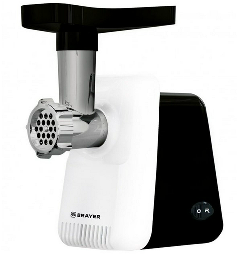 Мясорубка Brayer BR1602 черно-белая