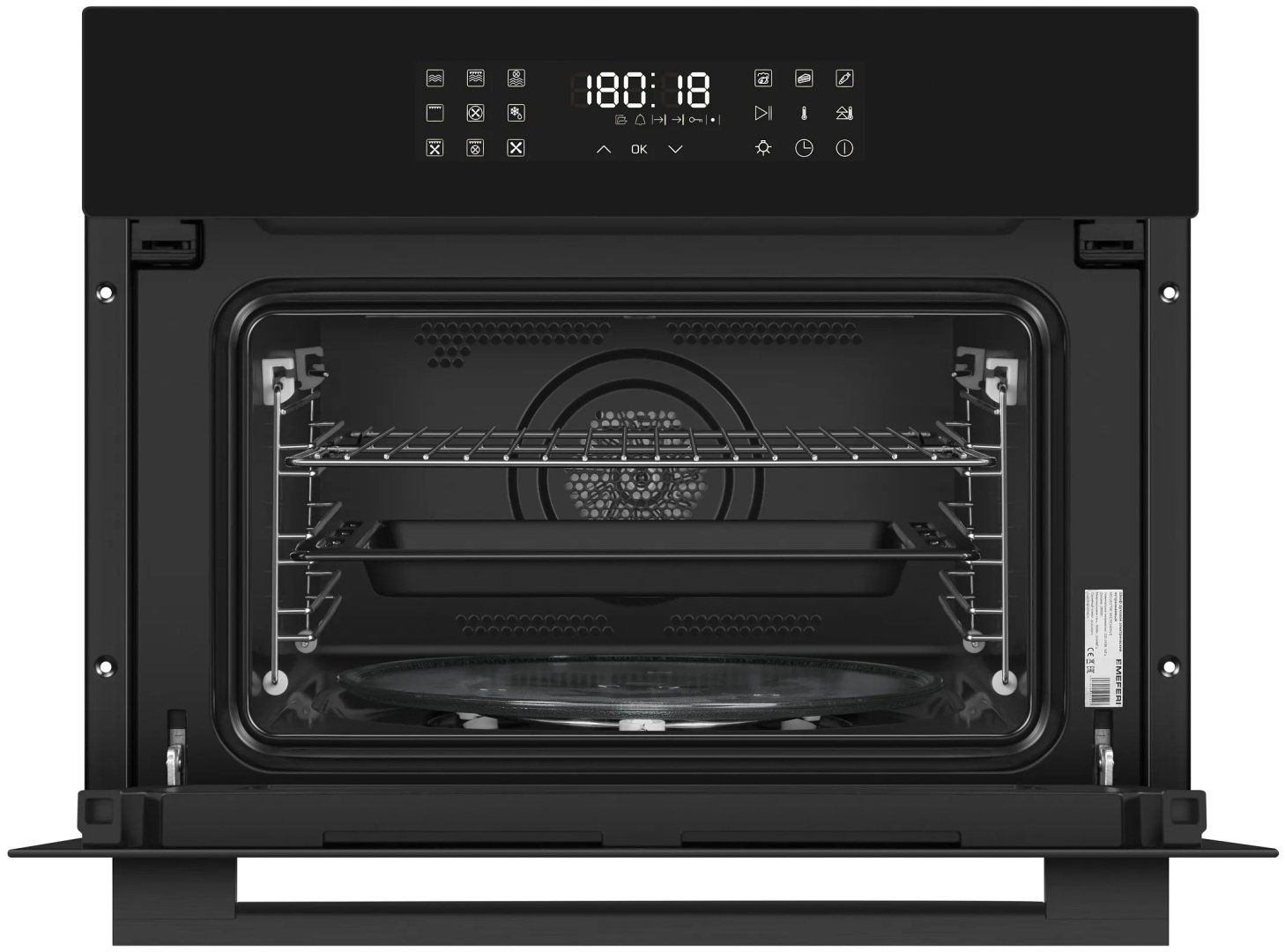 Духовой шкаф MEFERI MEO609BK MICROWAVE черный купить,NaN