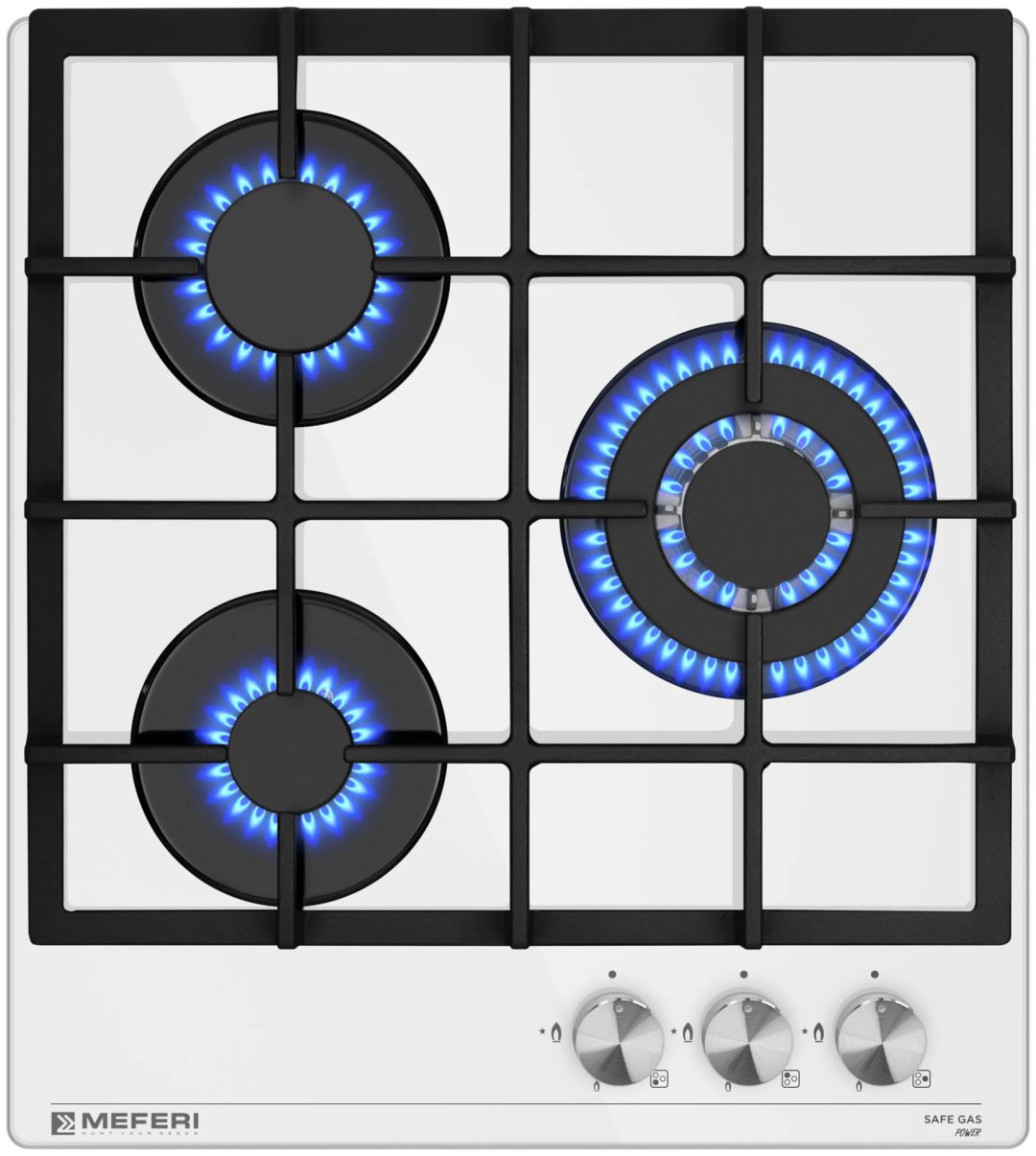 Варочная поверхность MEFERI MGH453WH GLASS POWER белый купить,NaN