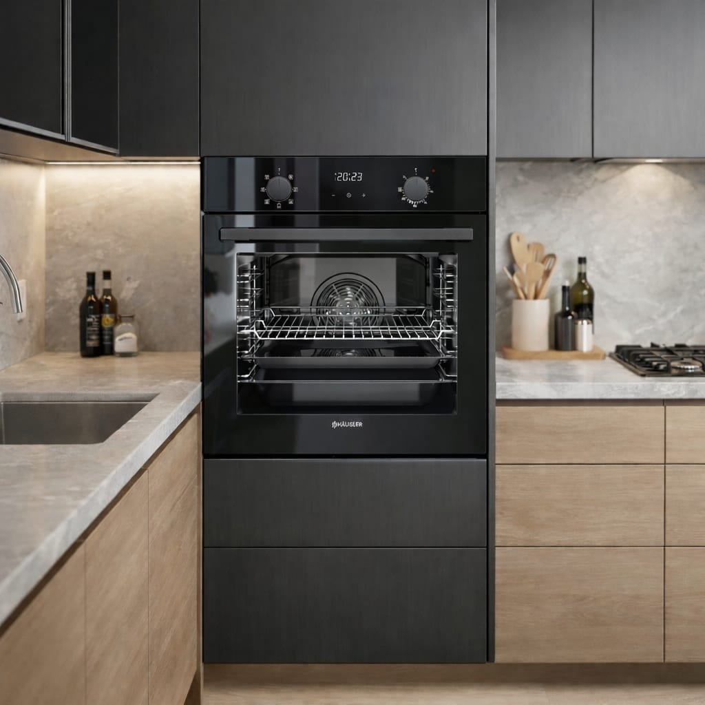 Духовой шкаф HAUSLER HS-TRSBLGGR7 черный купить,NaN