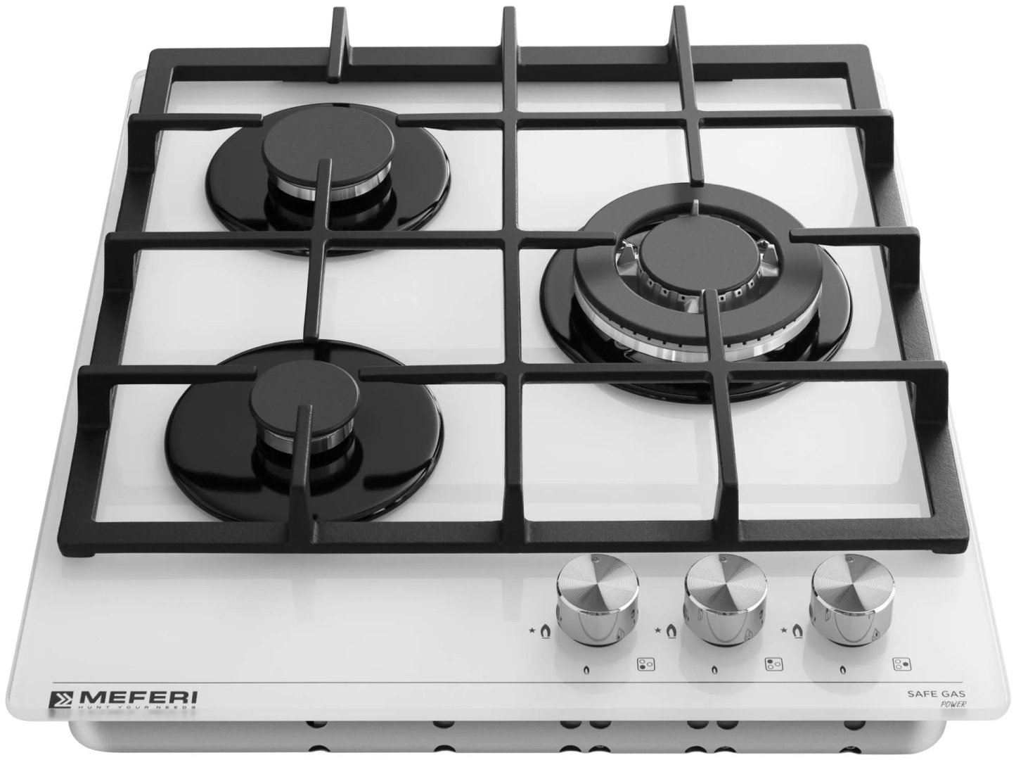 Варочная поверхность MEFERI MGH453WH GLASS POWER белый купить,NaN