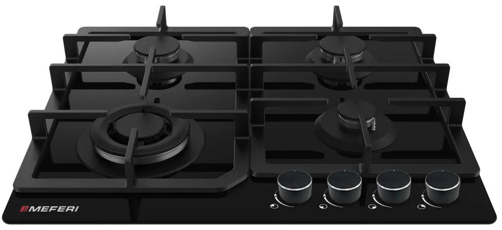 Варочная поверхность MEFERI MGH604BK GLASS COMFORT черный купить,NaN