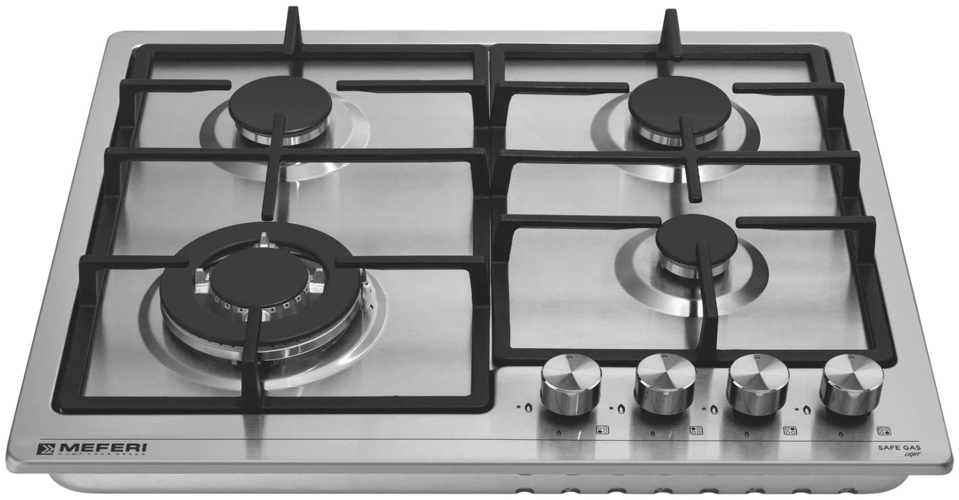 Варочная поверхность MEFERI MGH604IX LIGHT стальной купить,NaN