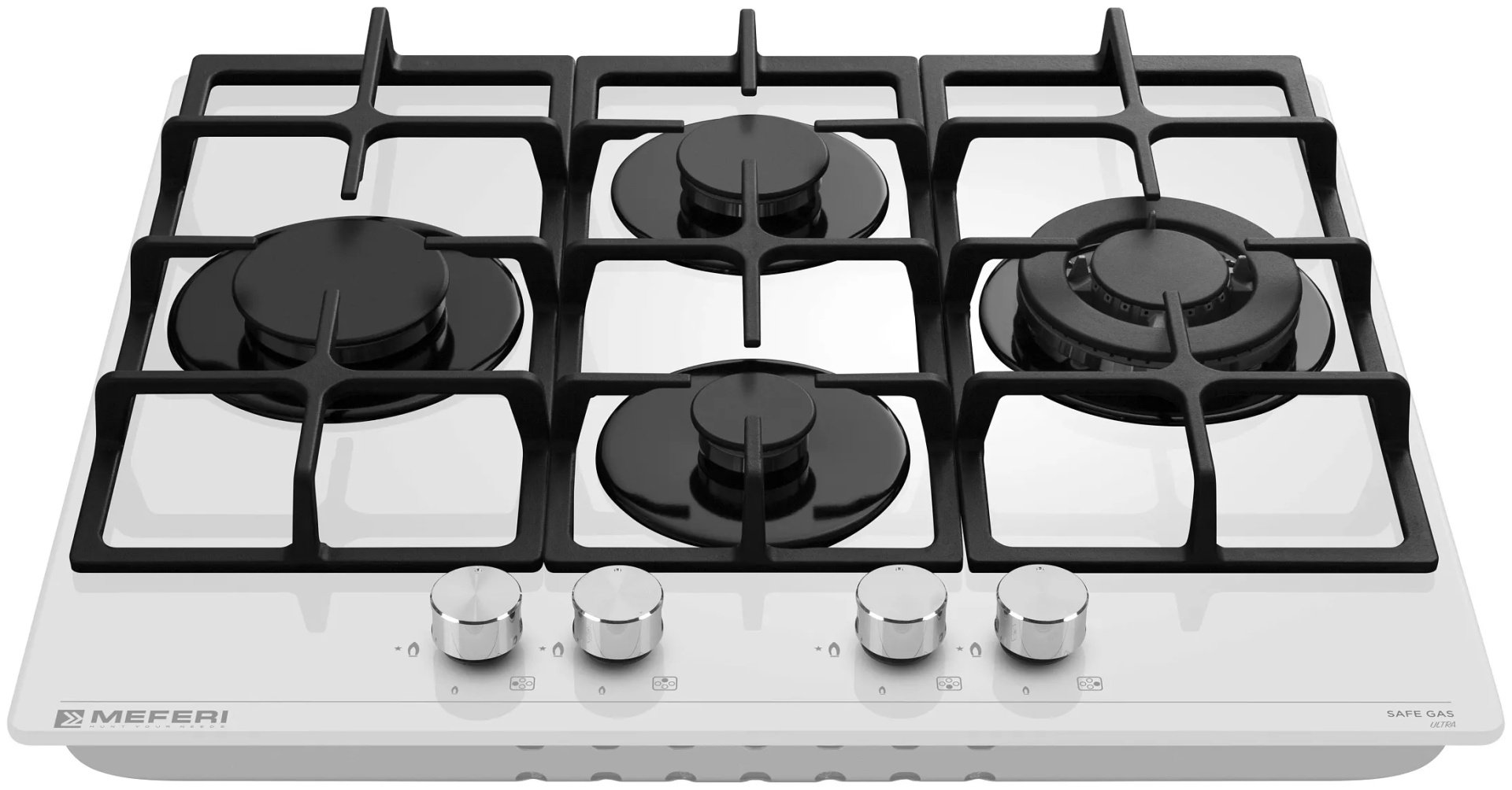 Варочная поверхность MEFERI MGH604WH GLASS ULTRA белый купить,NaN