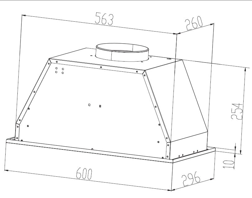 Вытяжка Hofmann HIB60CS2 серебристый купить,NaN