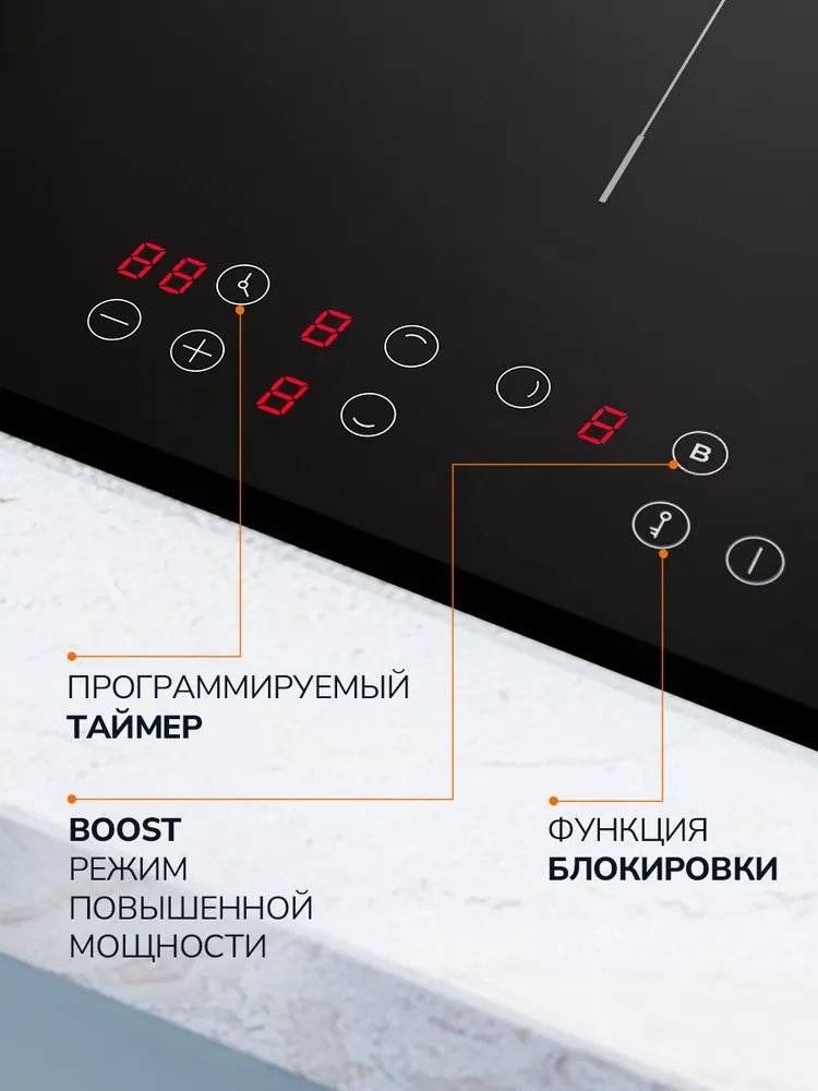 Варочная поверхность MILLEN MIH 451 BL черный, серый купить,NaN