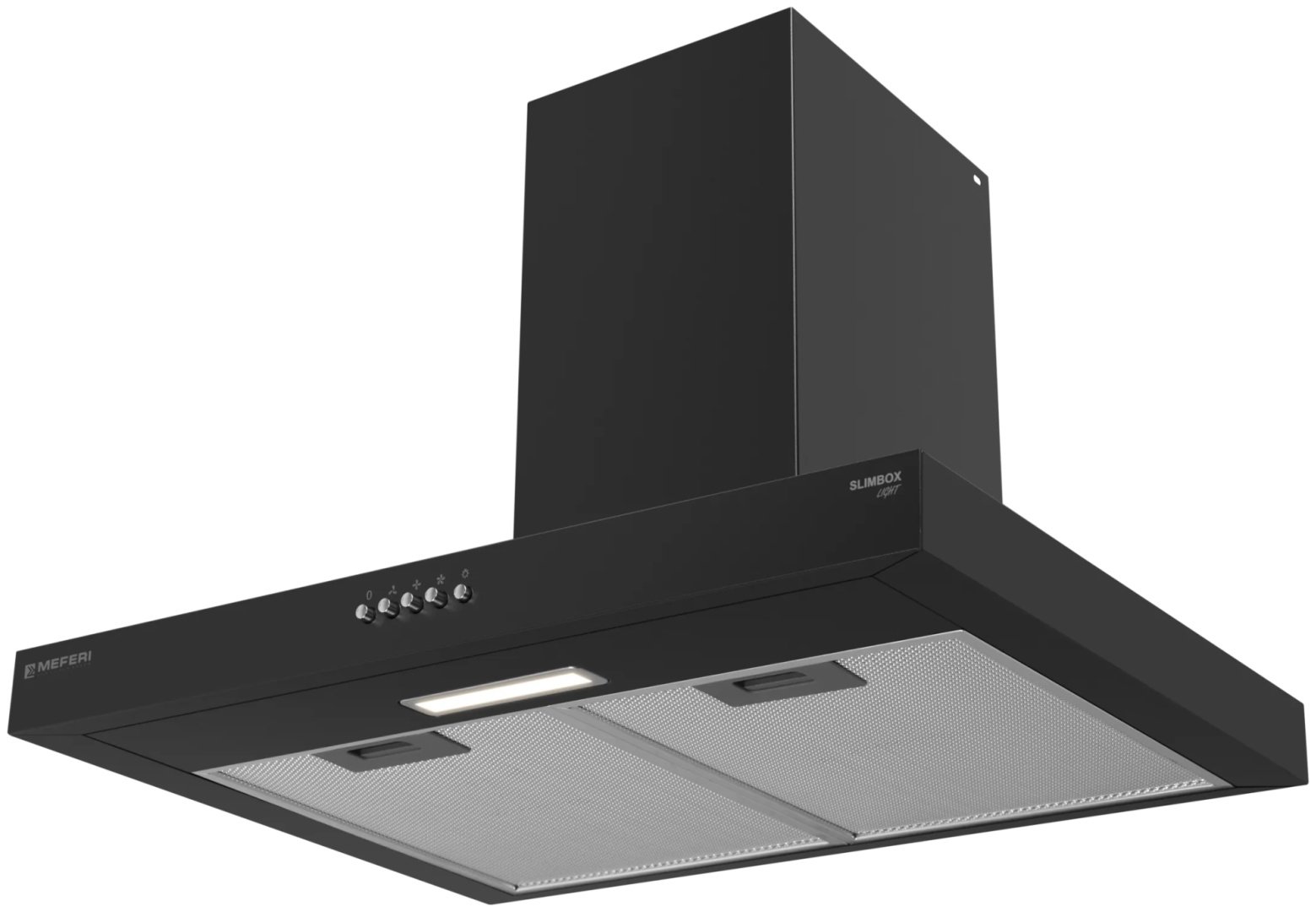 Вытяжка MEFERI SLIMBOX60BK LIGHT черный купить,NaN