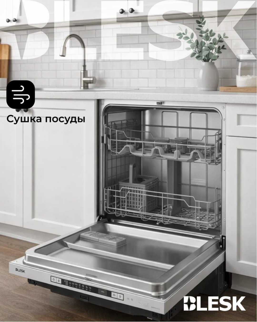 Посудомоечная машина Blesk Blesk BXWP12-7713E серый