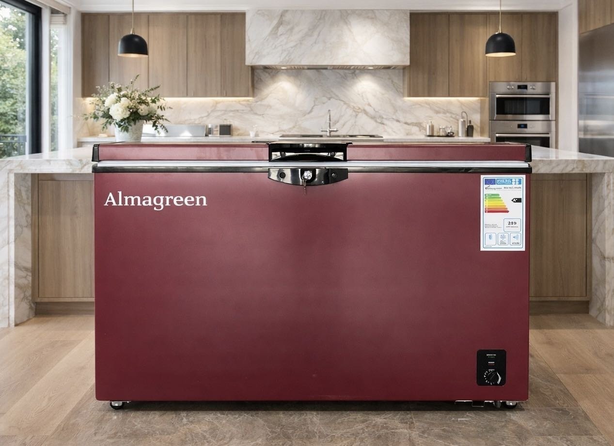 Морозильник Almagreen BD/BC-350R 350 л бордовый купить,NaN