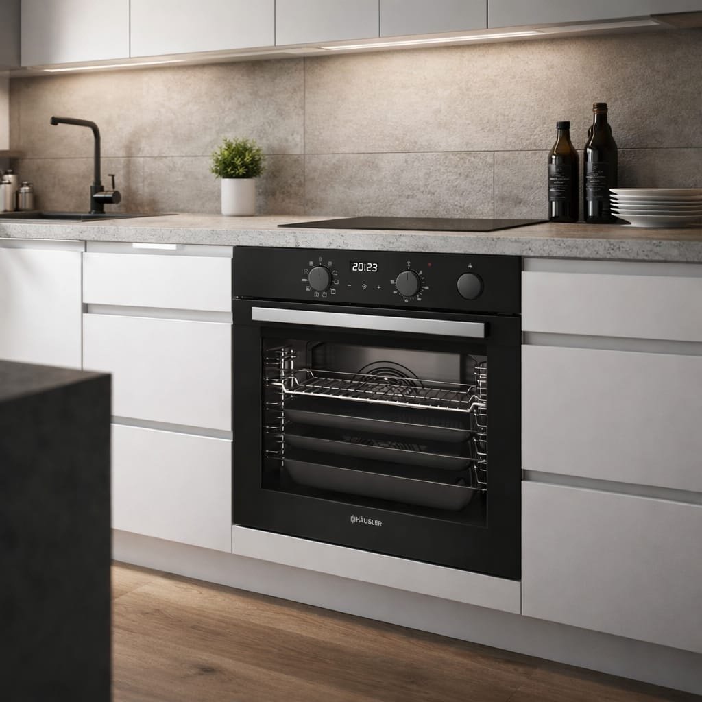 Духовой шкаф HAUSLER HS-TRSBLGFAF9 черный купить,NaN
