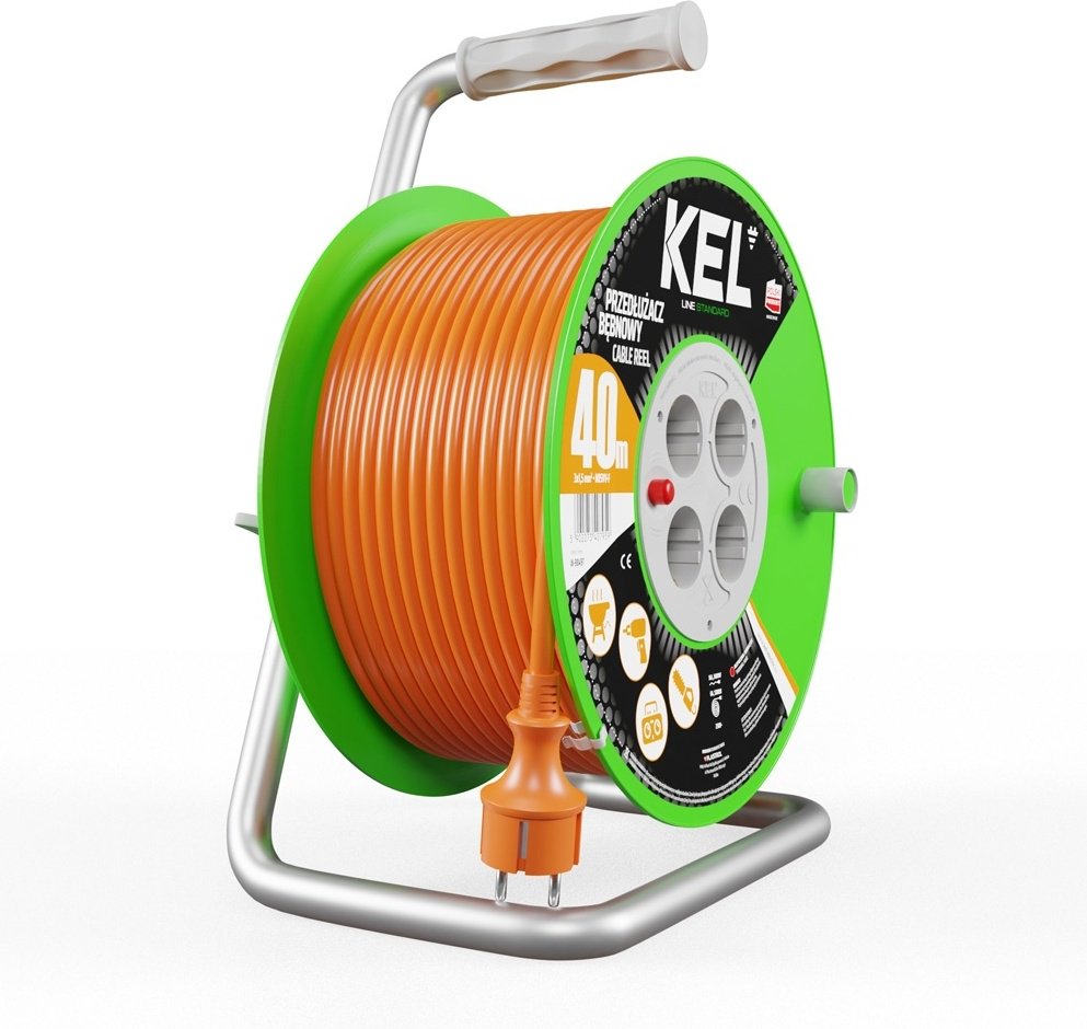 Удлинитель на катушке Kel W-98497, 40 м купить,NaN