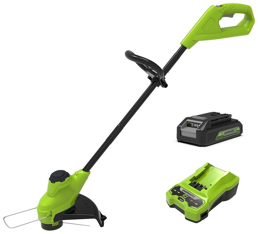 Триммер электрический Greenworks G24LT28K2 2107107UA, леска купить,NaN
