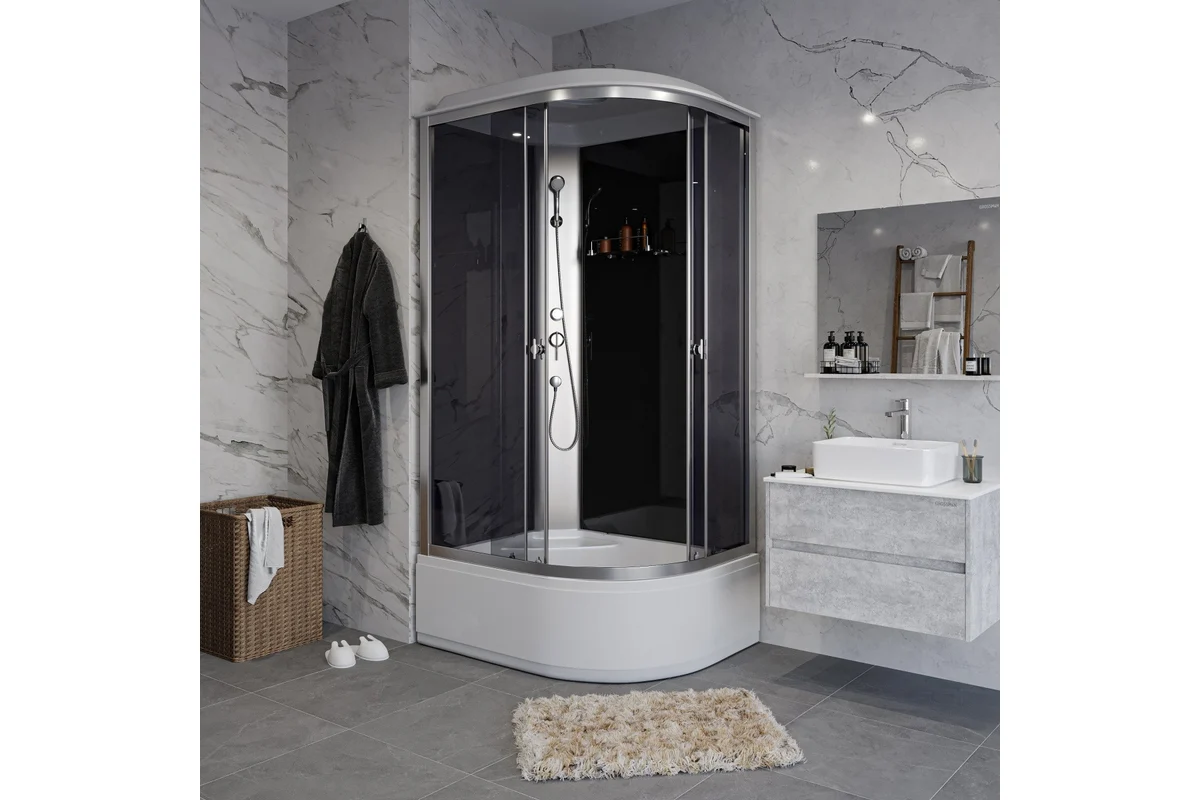 Душевая кабина Niagara Eco E120/80/40L/TN 120х80х215см