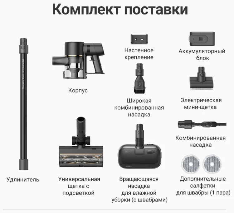 Пылесос DREAME R10 Pro Aqua черный