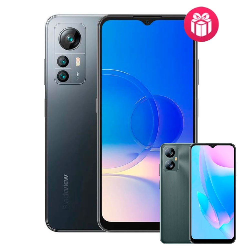 Смартфон Blackview A85 8/128GB Space Black + Смартфон Blackview A52 2/32GB Black