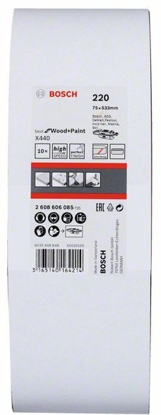 Bosch шлифовальный лист X440 2608606085 10 шт