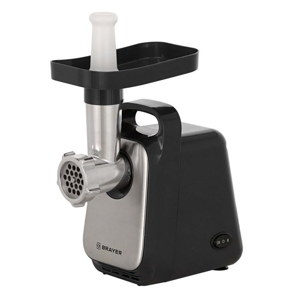 Мясорубка Brayer BR1601 черно-белая