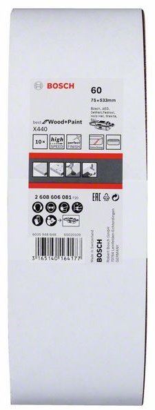 Bosch шлифовальный лист X440 2608606081 10 шт
