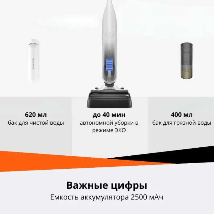 Пылесос Roborock Flexi Lite WD3D3A White-Black купить,0
