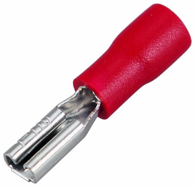 Наконечник Клемма плоская изолированная РПи-м 1.5-(2.8)/РпИм 1,25-250 гнездо 3.8 мм 0.5-1.5 мм², в упак. 100 шт.