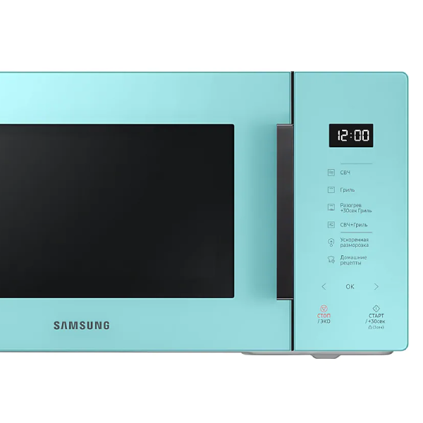 Микроволновая печь Samsung MG23T5018AN/BW бирюзовая купить,function inputValueFn(){if((0,signal2.mK)(node),node.value===REQUIRED_UNSET_VALUE)throw new root_effect_scheduler.buA(-950,null);return node.value}