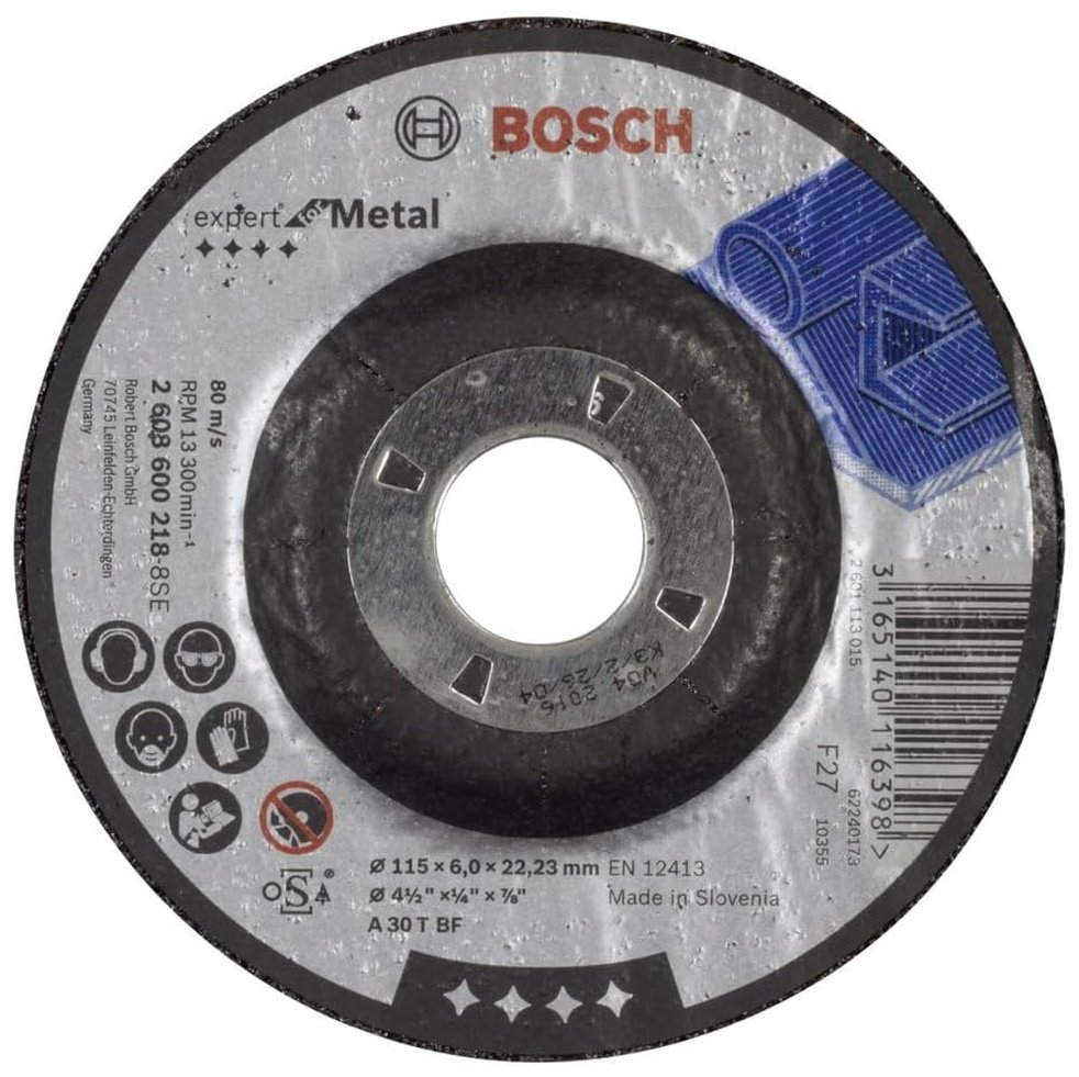 Bosch шлифовальный абразивный диск 2608600218 115x22.23 мм 1 шт