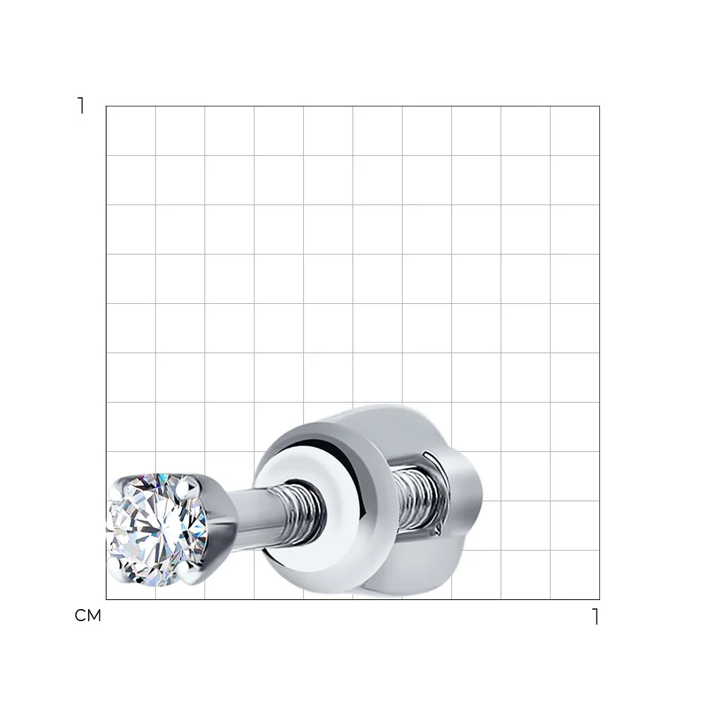 Серьга моно Sokolov 1170006 0.4гр купить,0