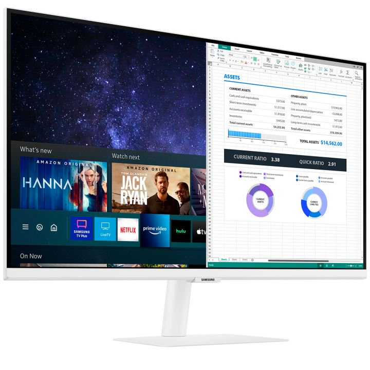 Монитор 27" VA Samsung LS27AM501NIXCI белый