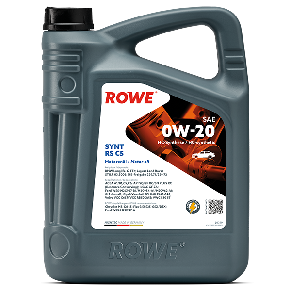 Моторное масло Rowe 0/20 Hightec Synt RS C5 5л купить,NaN