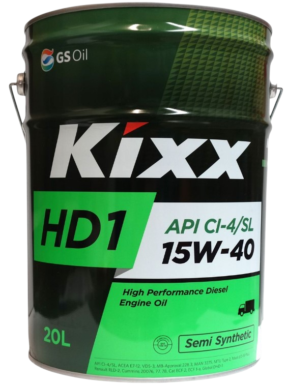 Моторное масло Kixx 15/40 HD1 (DX7) CI-4/SL Diesel 20л купить,NaN