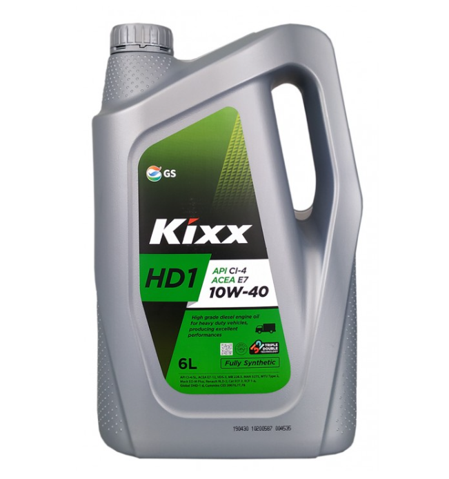 Моторное масло Kixx 10/40 HD1 (DX7) CI-4/SL Diesel 6л купить,NaN
