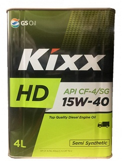 Моторное масло Kixx 15/40 HD (DX5) CF-4/SG Diesel 4л купить,NaN