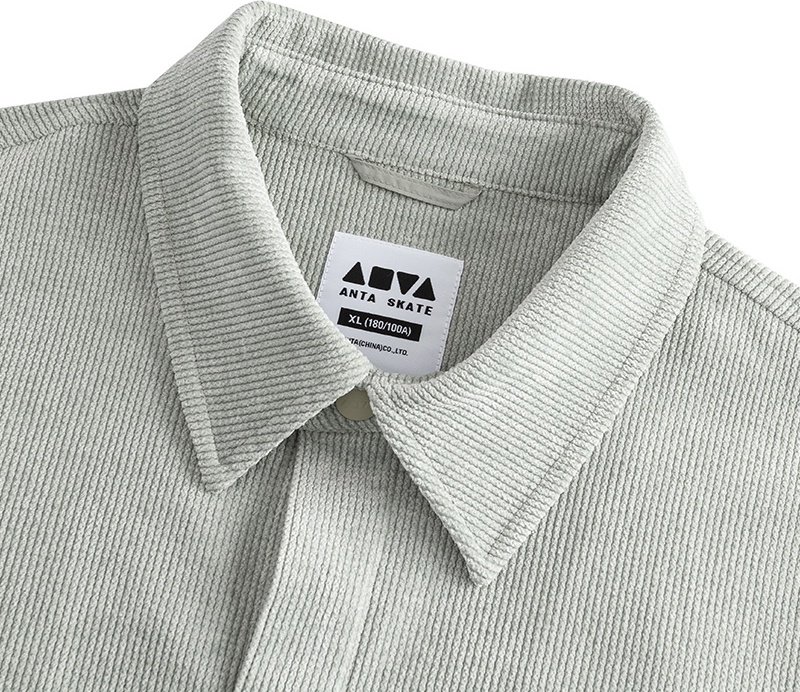 Рубашка прямая, свободного кроя Anta зеленый купить,NaN