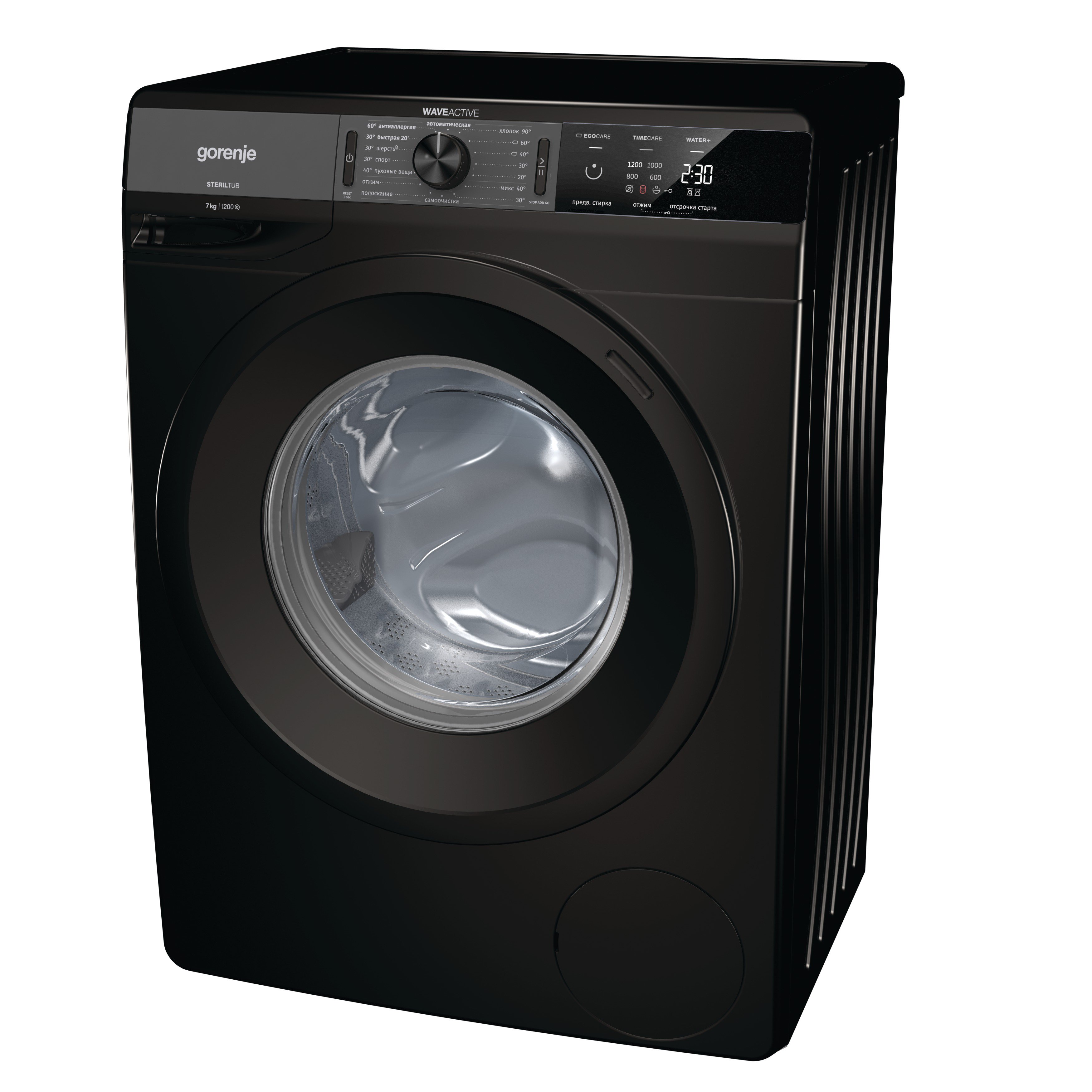Стиральная машина Gorenje WE72S3B черная купить,NaN