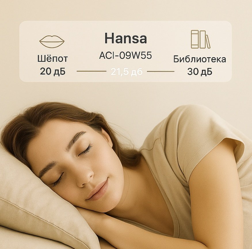 Hansa ACI-09W55 белый + монтажный комплект