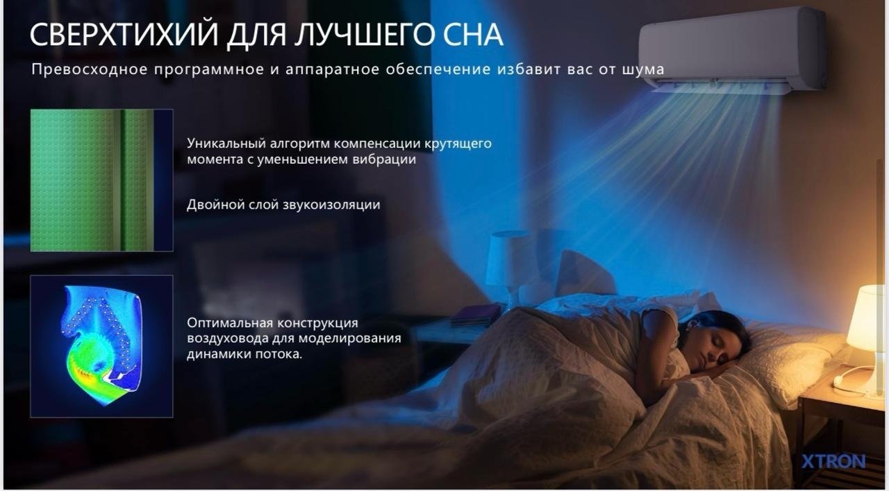 Кондиционер XTRON ASW-H12A4/QHR1DI белый + монтажный комплект купить,NaN