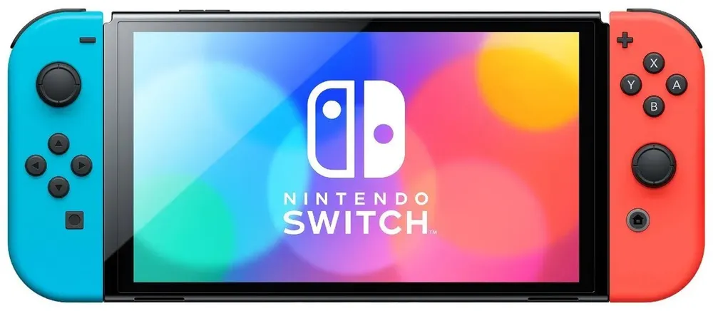 Игровая приставка Nintendo Switch OLED неоновый