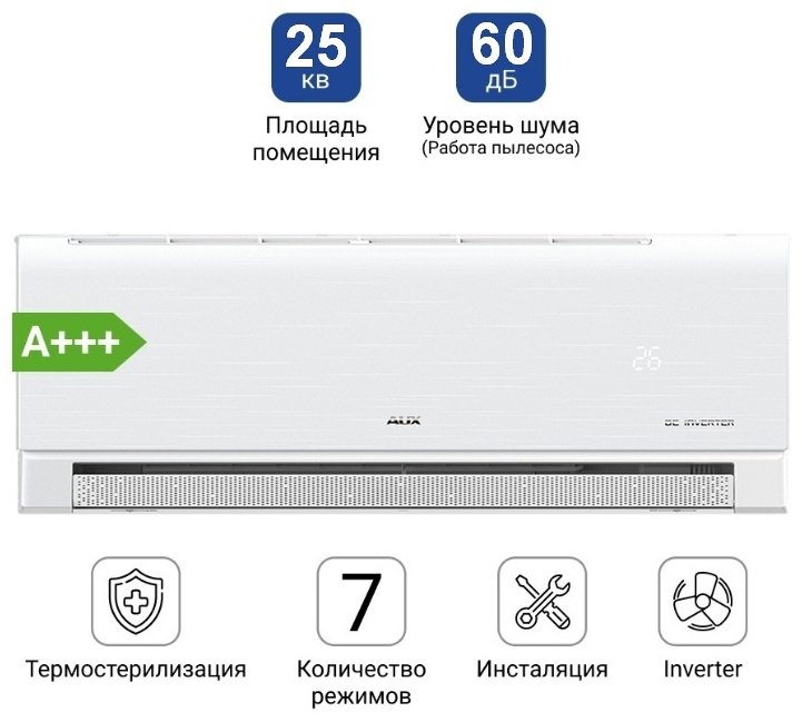 Кондиционер AUX ASW-H09A4/CAR3DI белый + монтажный комплект