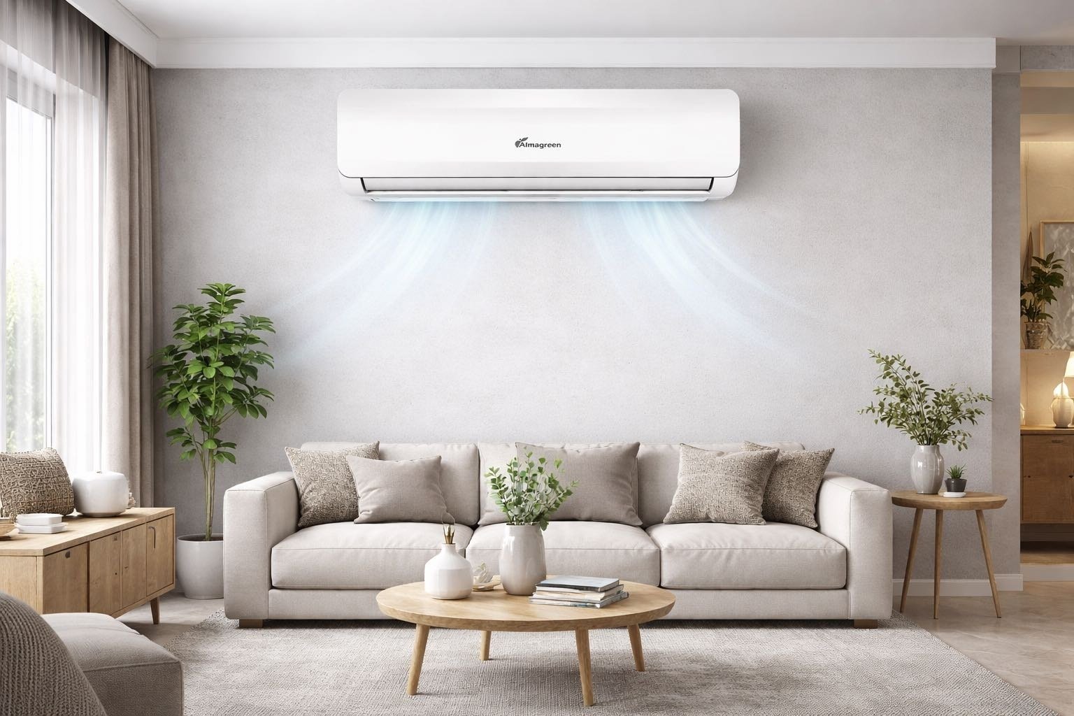 Кондиционер Almagreen AL18000BTU белый + монтажный комплект