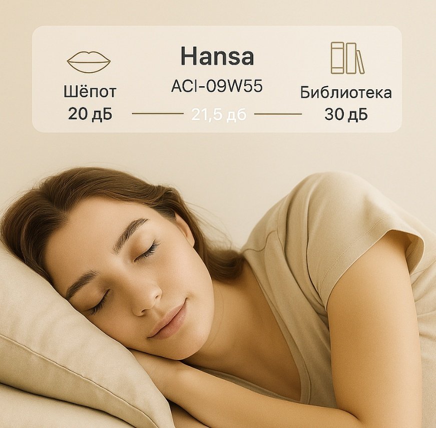 Hansa ACI-12W55 белый + монтажный комплект