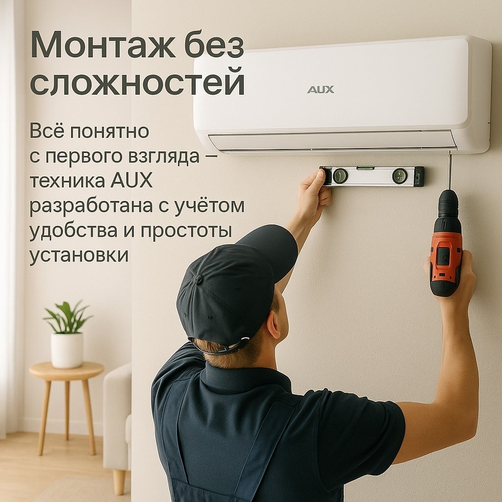 Кондиционер AUX ASW-H09A4/CAR3DI белый + монтажный комплект купить,NaN