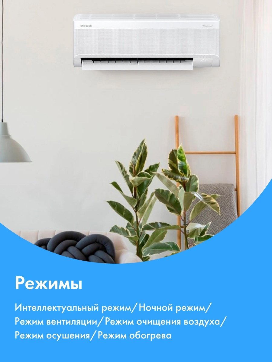 Кондиционер Samsung AR60F09C1DWNER белый