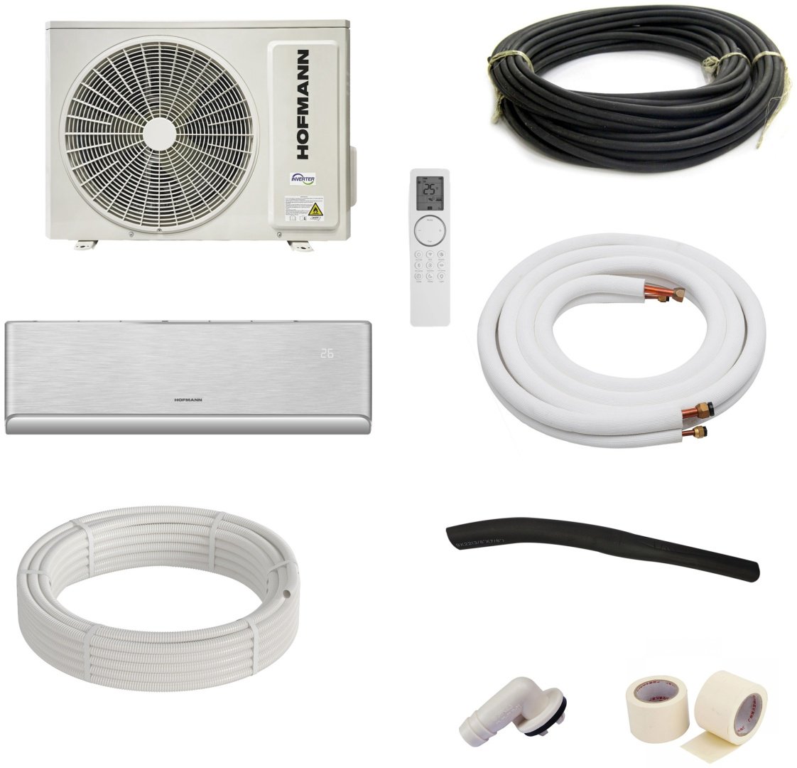 Кондиционер Hofmann HWH24AVEXF S-CLASS1 INVERTER серебристый купить,NaN