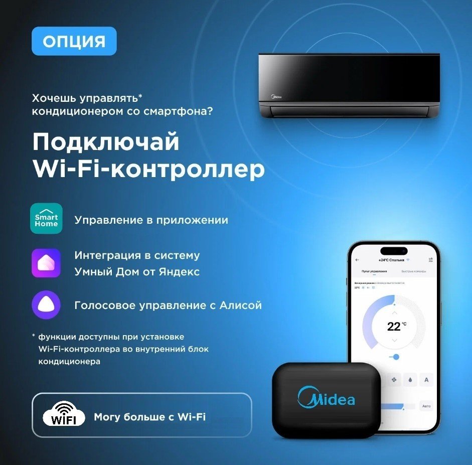 Кондиционер Midea AG-18N8D0 Inverter без медной трубы черный купить,NaN