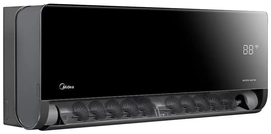 Midea XT-09N8D6 черный + монтажный комплект