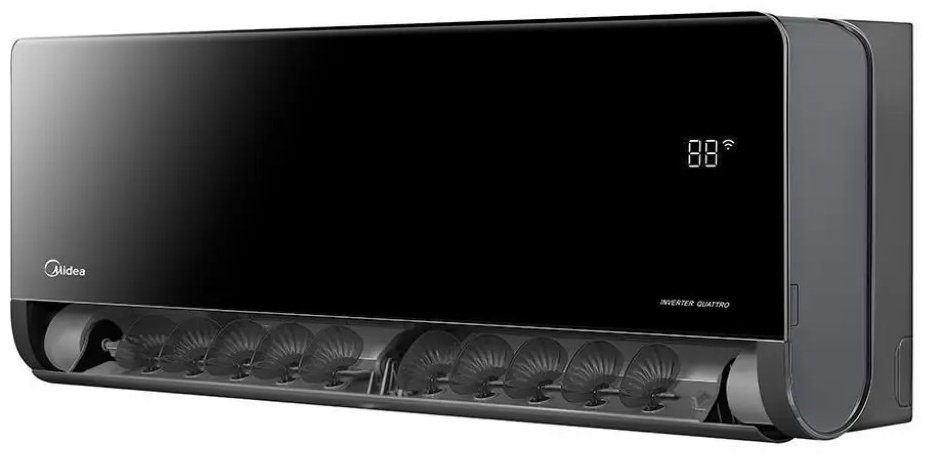 Midea XT-09N8D6 черный + монтажный комплект