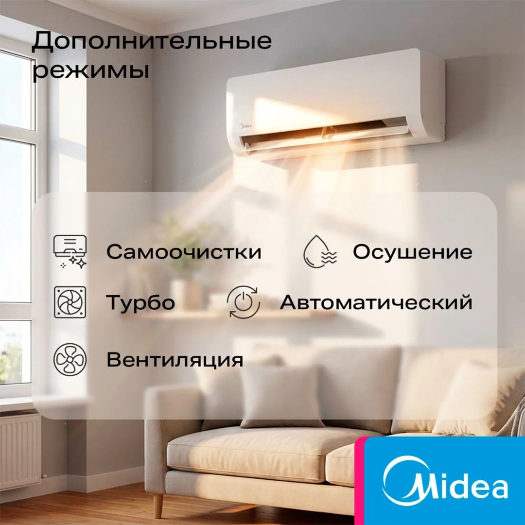 Midea EZ1-12HFRN8 белый + монтажный комплект