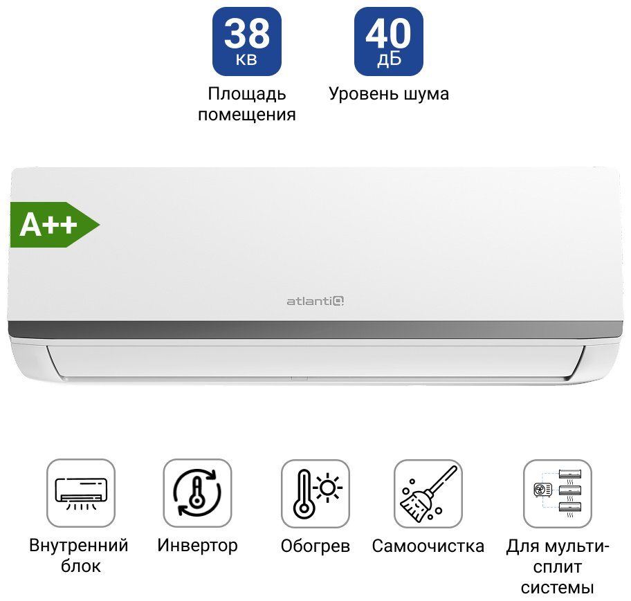 Кондиционер Atlantiq A3OE-27HRN8-Q + ASAGI-09HRFN8 + ASAGI-09HRFN8 + ASAGI-12HRFN8 белый