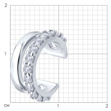 Серьги SOKOLOV 94170393_s вес 1.76 г серебро, фианит купить,12215