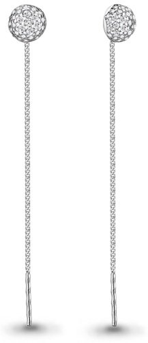 Серьги AQUAMARINE 41030А вес 1.75 г серебро, фианит купить,18837